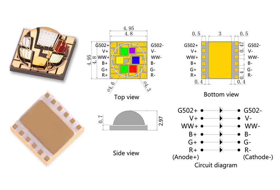 六합일灯珠规格图