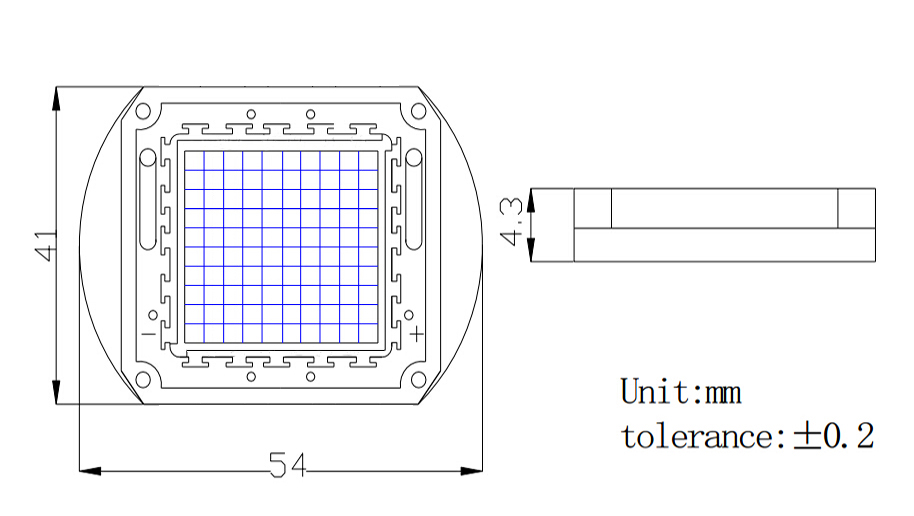  Z1C Z3C 구리 프레임 20W 30W 40W 50W 100W UV 365-370NM 390-425NM LED COB