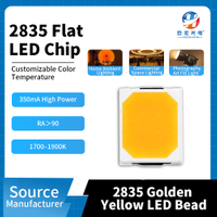 2835 황금색 황색 빛> 90 높은 CRI 고전력 SMD LED 광원